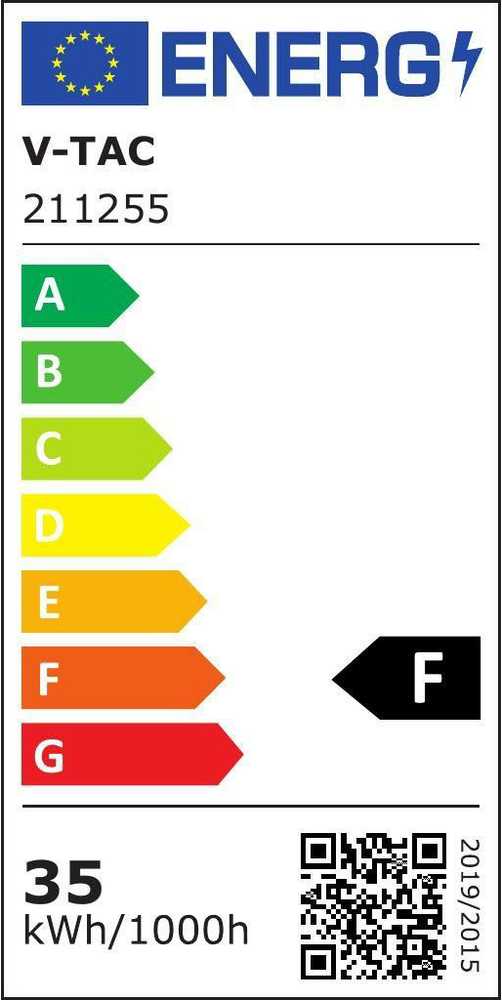 V-tac 35W LED šviestuvas į bėgelius, baltas, 3000K