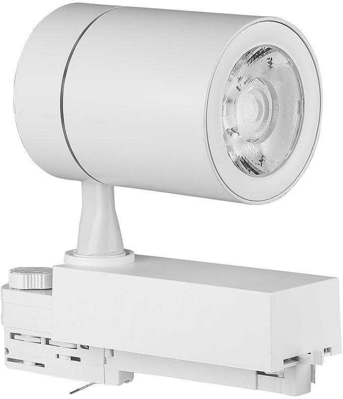 V-tac 35W LED šviestuvas į bėgelius, baltu korpusu, 6400K