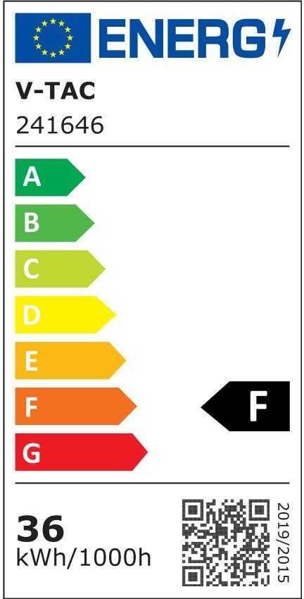36W LED šviestuvas į 3 fazių bėgelius, juodas, 4000K, CREE LED chip
