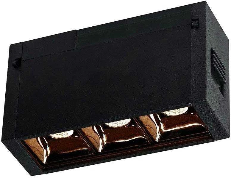 V-tac 3W akcentinis šviestuvas į magnetines sistemas, juodas, 3000K