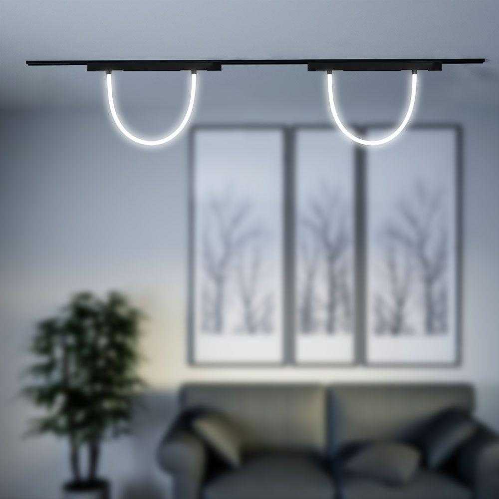 V-tac 11W LED šviestuvas į magnetinius bėgelius, 48V, juodas, 3000K