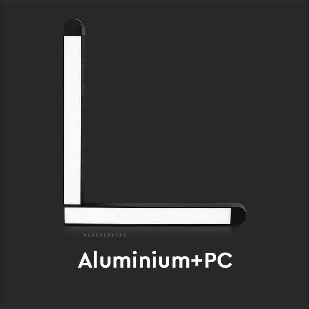 V-tac 25W LED L formos šviestuvas į magnetinius bėgelius, juodas, 3000K