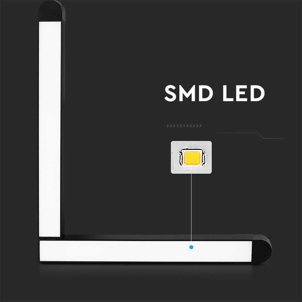 V-tac 25W LED L formos šviestuvas į magnetinius bėgelius, juodas, 6400K