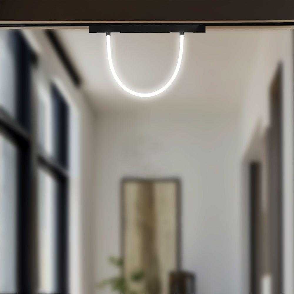 V-tac 11W LED šviestuvas į magnetinius bėgelius, 48V, juodas, 3000K