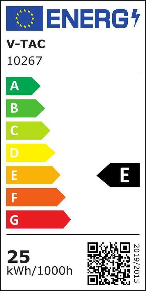 V-tac 25W LED L formos šviestuvas į magnetinius bėgelius, juodas, 3000K