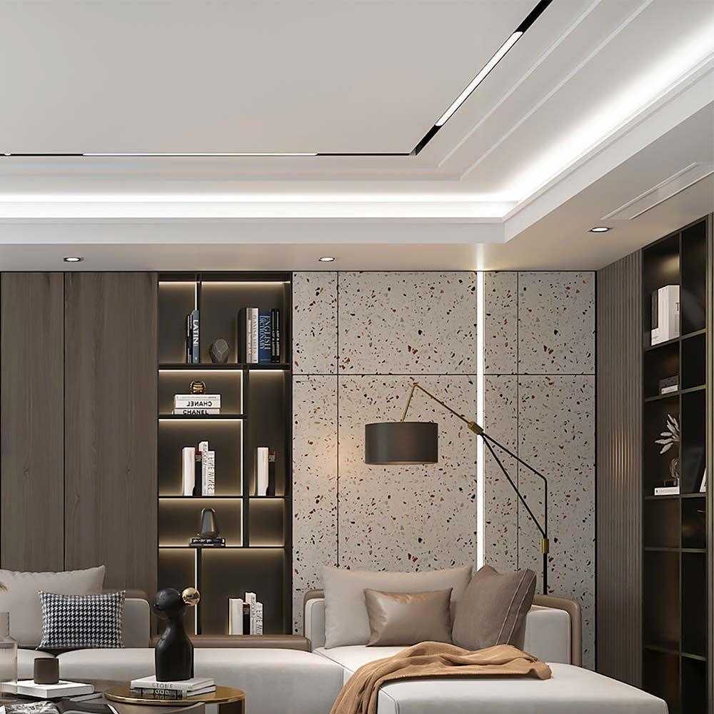 Lubinis šviestuvas V-tac 12W LED SMART šviestuvas į magnetinius bėgelius, juodas, 2700/6400K