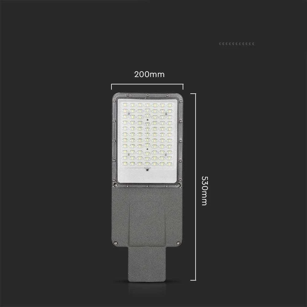 V-tac 35W LED gatvės šviestuvas, juodas, 4000K, su saulės baterija ir nuotolinio valdymo galimybe