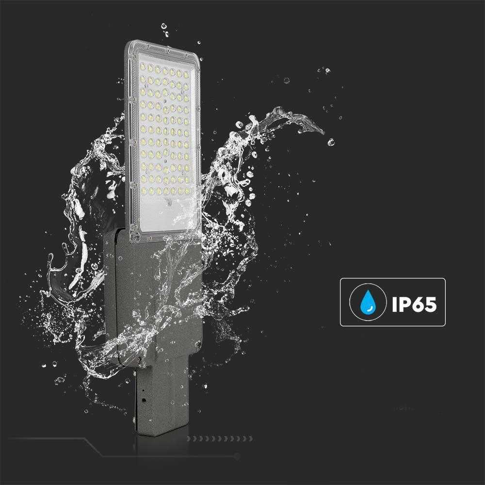 V-tac 20W LED gatvės šviestuvas, juodas, 4000K, su saulės baterija ir nuotolinio valdymo galimybe