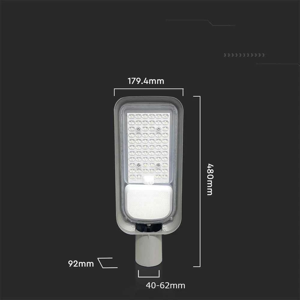 V-tac 100W LED gatvės šviestuvas, pilkas, 6500K
