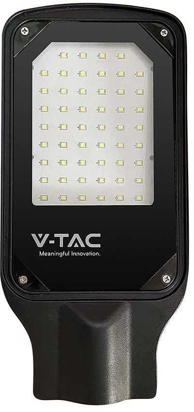 V-tac 30W LED gatvės šviestuvas, juodas, 6500K