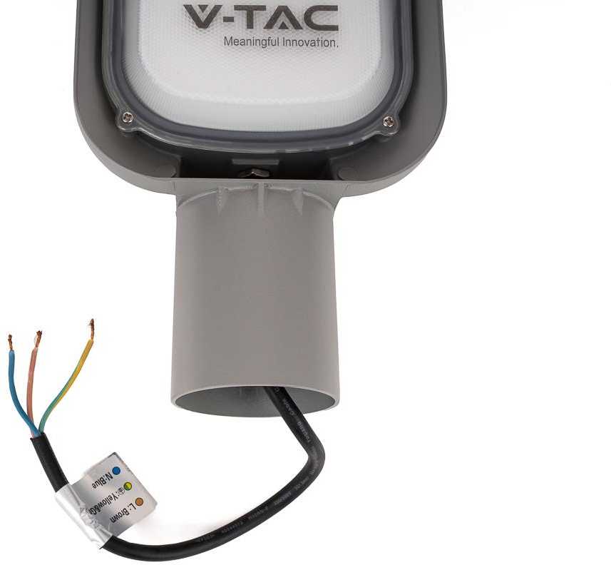 V-tac 30W LED gatvės šviestuvas, pilkas, 4000K