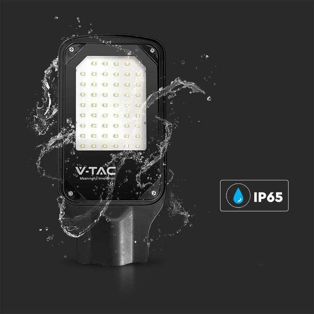 V-tac 50W LED gatvės šviestuvas, juodas, 4000K