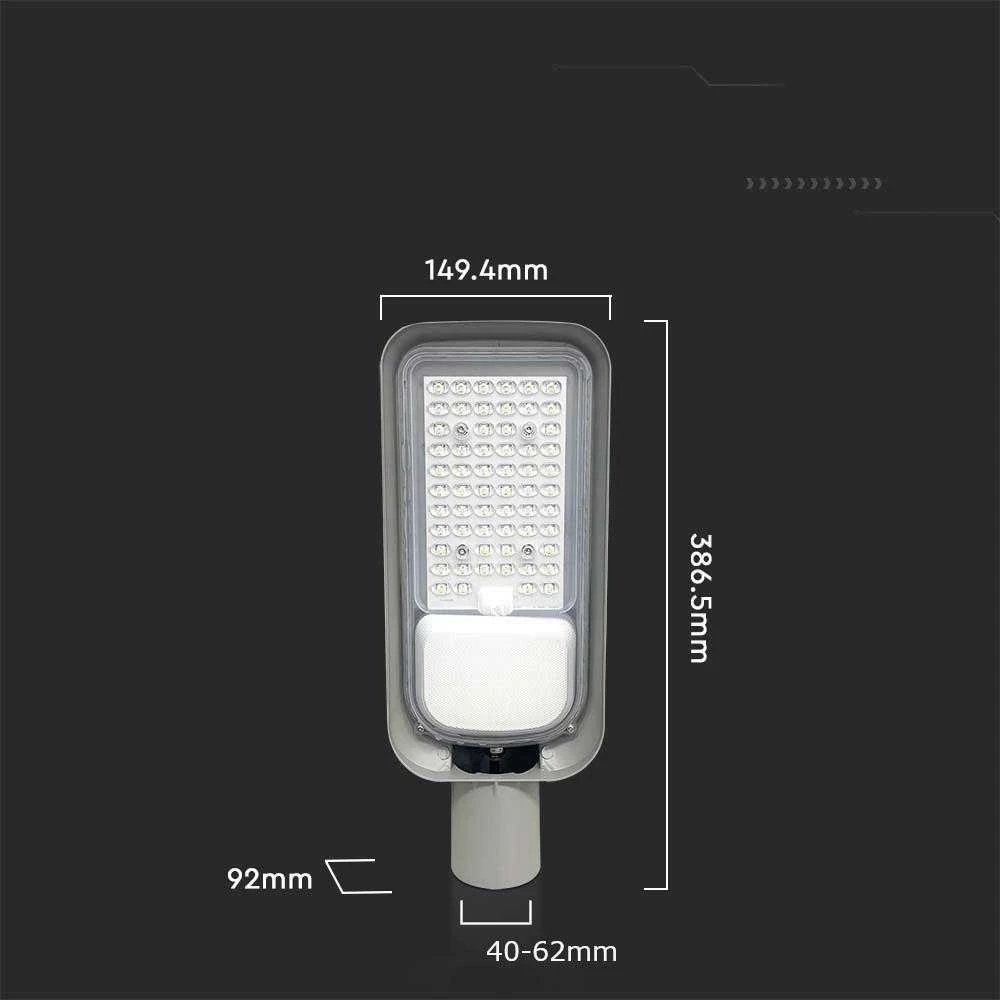 V-tac 50W LED gatvės šviestuvas, pilkas, 4000K