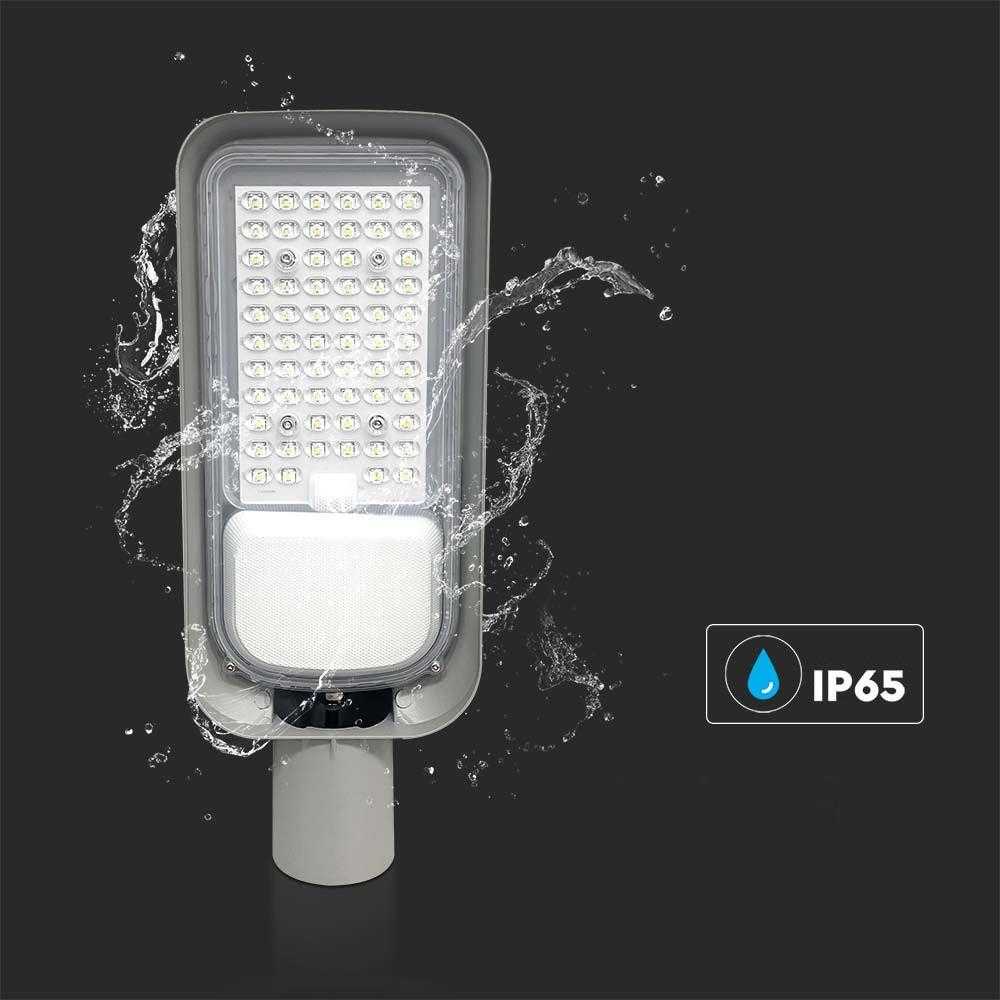V-tac 50W LED gatvės šviestuvas, pilkas, 6500K