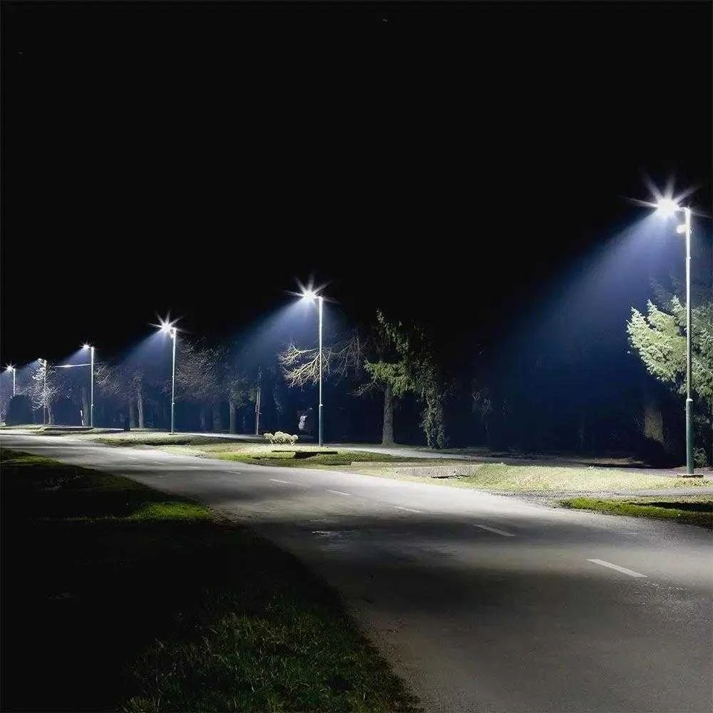 100W LED gatvės šviestuvas, pilkas, 4000K, SAMSUNG LED chip