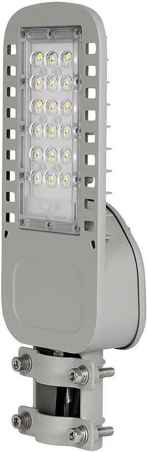 Samsung 30W LED gatvės šviestuvas V-TAC, pilku korpusu, 6500K