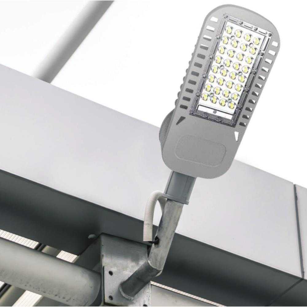 Samsung 30W LED gatvės šviestuvas V-TAC, pilku korpusu, 6500K
