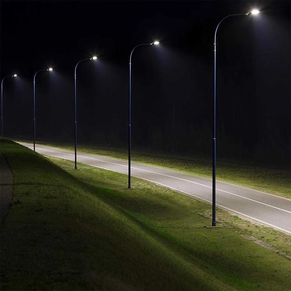 100W LED gatvės šviestuvas, pilkas, 6500K, SAMSUNG LED chip