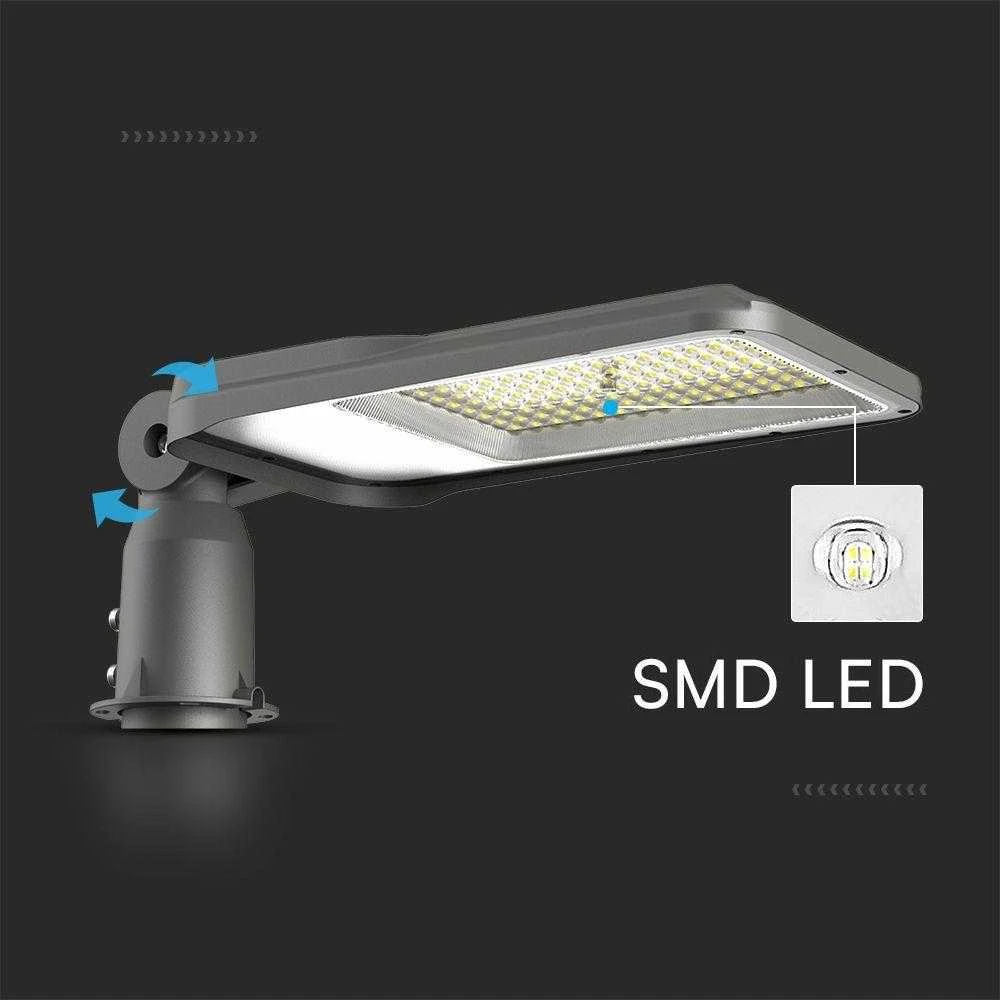 100W LED gatvės šviestuvas, pilkas, 6500K, SAMSUNG LED chip