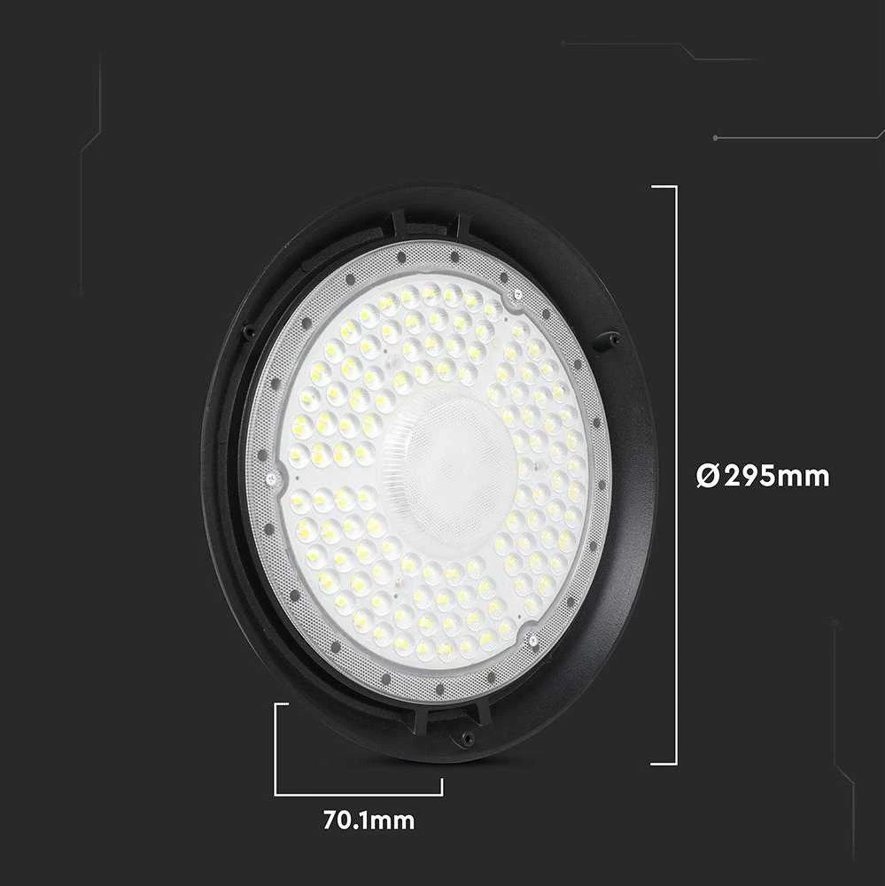 V-tac 150W LED UFO sandėlio šviestuvas, juodas, 4000K