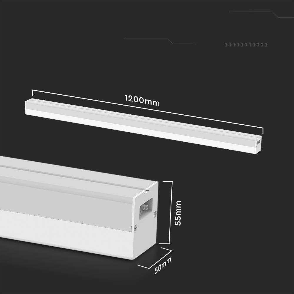 V-tac 40W LED linijinis šviestuvas, baltas, 6500K
