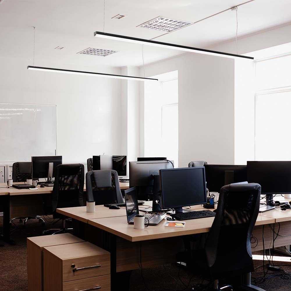 V-tac 40W LED linijinis šviestuvas, juodas, 6500K
