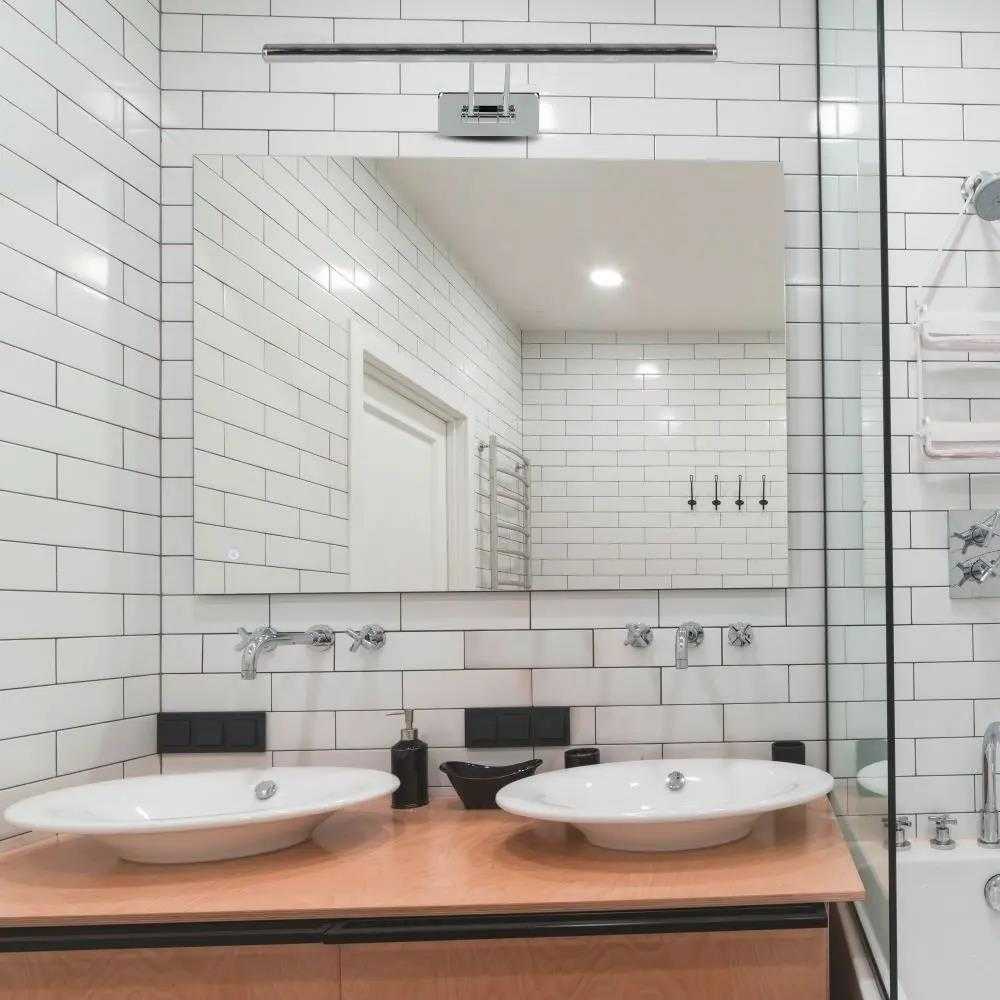 Sieninis šviestuvas V-tac 9W LED paveikslų/veidrodžio šviestuvas, chromo sp., 3000K