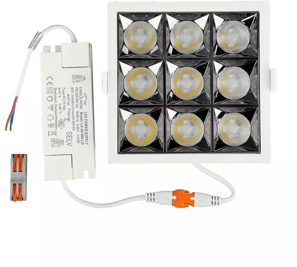 36W įleidžiamas šviestuvas, 4000K, baltas, SAMSUNG LED CHIP