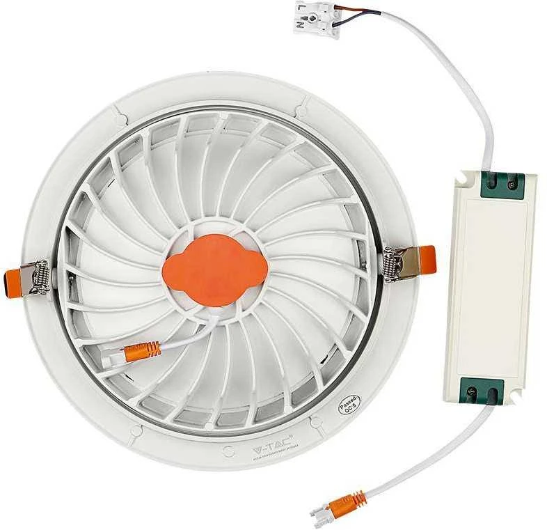 30W LED įleidžiamas šviestuvas, baltas, 3000K, SAMSUNG LED chip