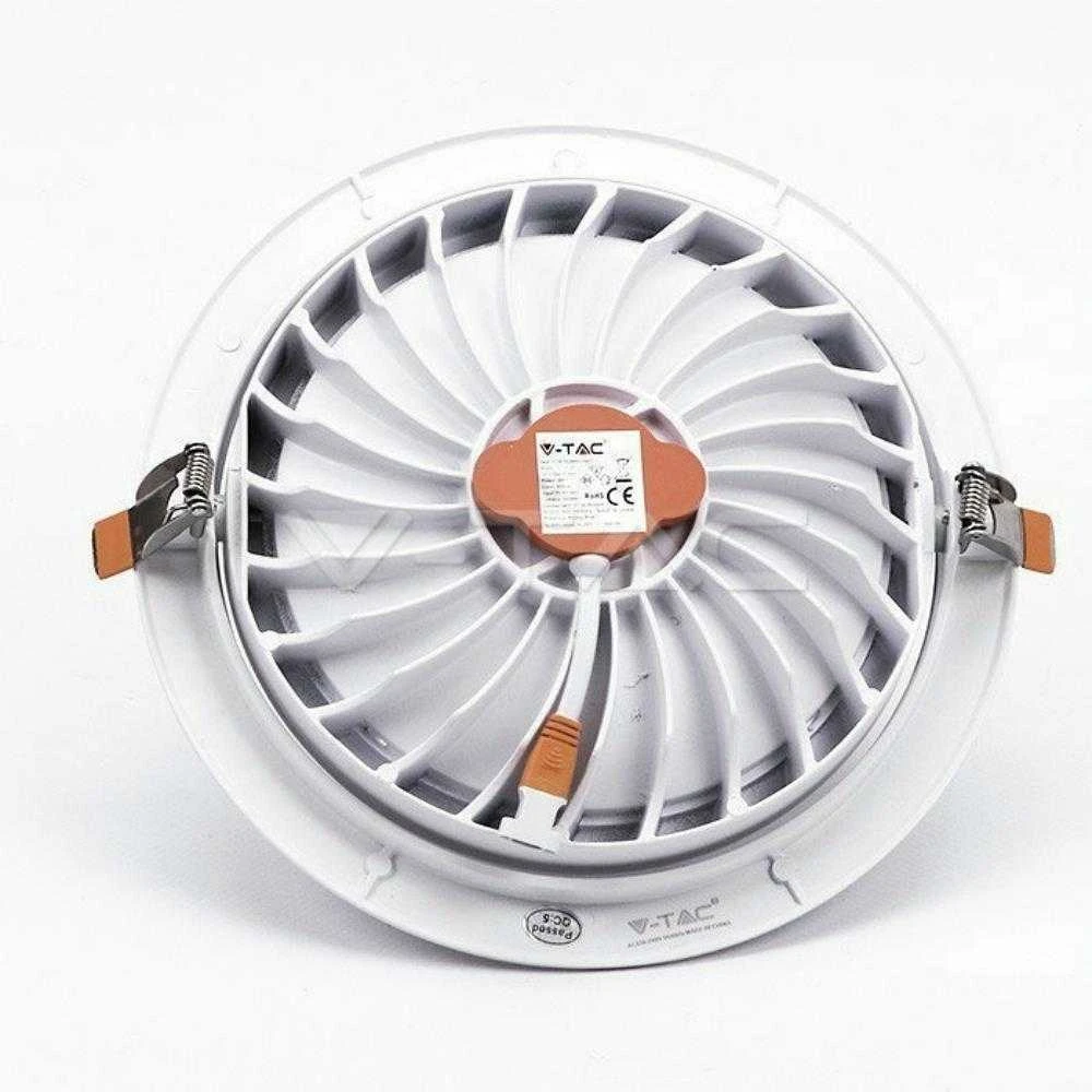 30W LED įleidžiamas šviestuvas V-TAC, 4000K (natūraliai balta), SAMSUNG LED chip