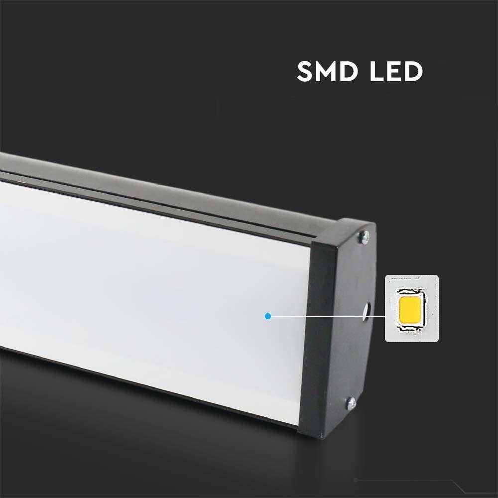 V-tac 100W LED linijinis sandėlio šviestuvas, juodas, 6500K