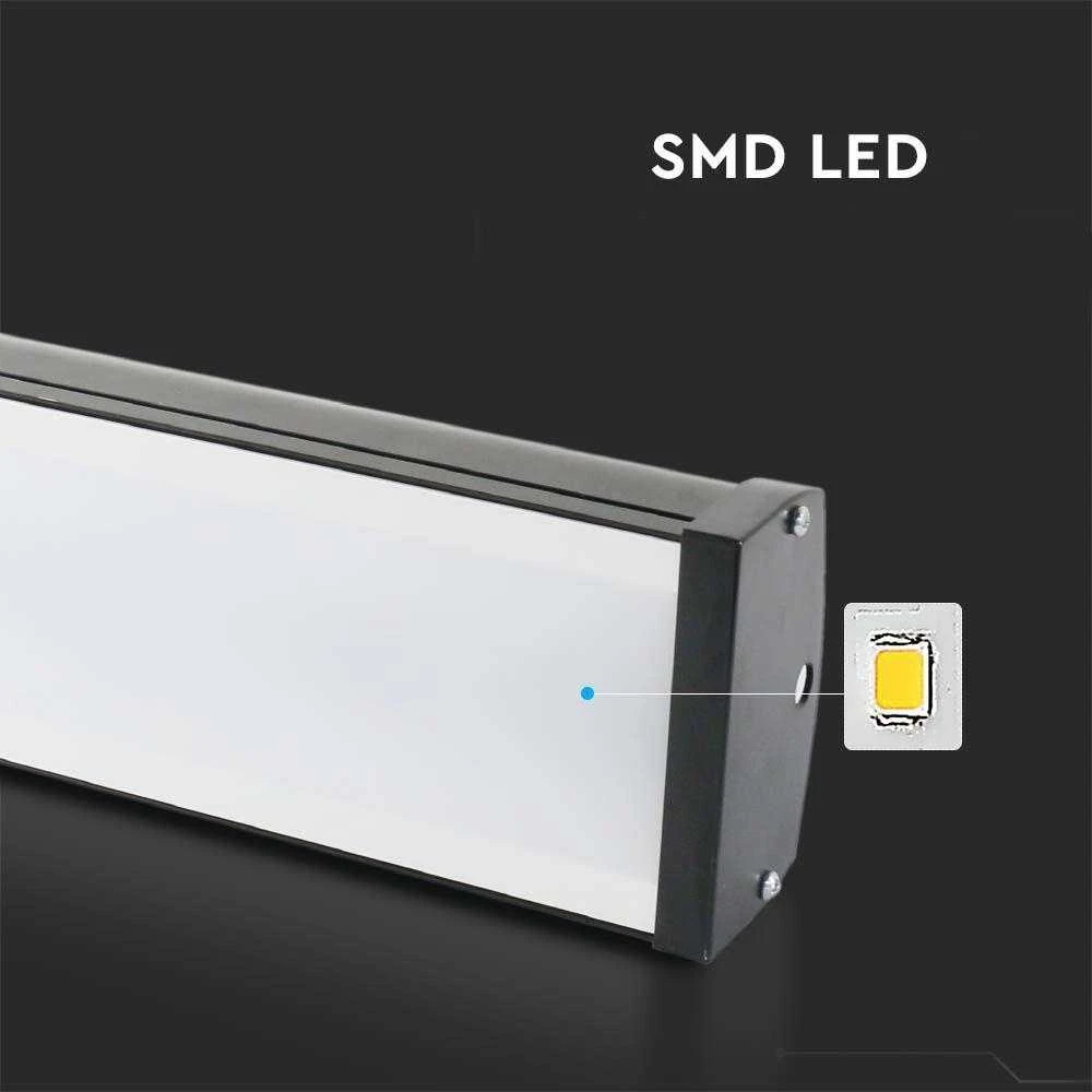 V-tac 100W LED linijinis sandėlio šviestuvas, juodas, 4000K
