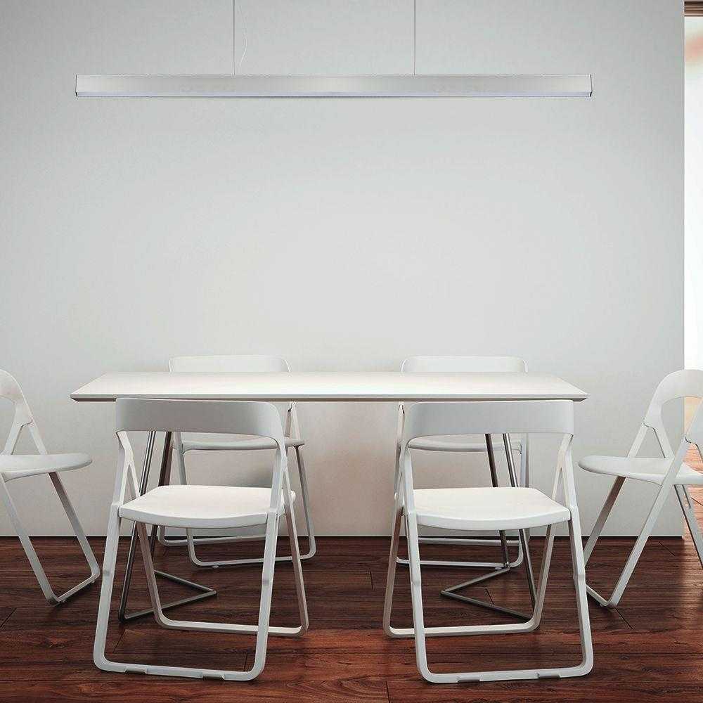 V-tac 40W LED linijinis pakabinamas šviestuvas, sidabro sp., 6400K