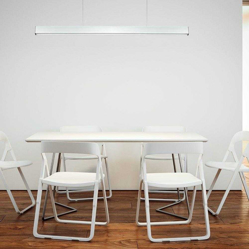 V-tac 40W LED linijinis pakabinamas šviestuvas, sidabro sp., 4000K, SAMSUNG LED chip, dimeriuojamas