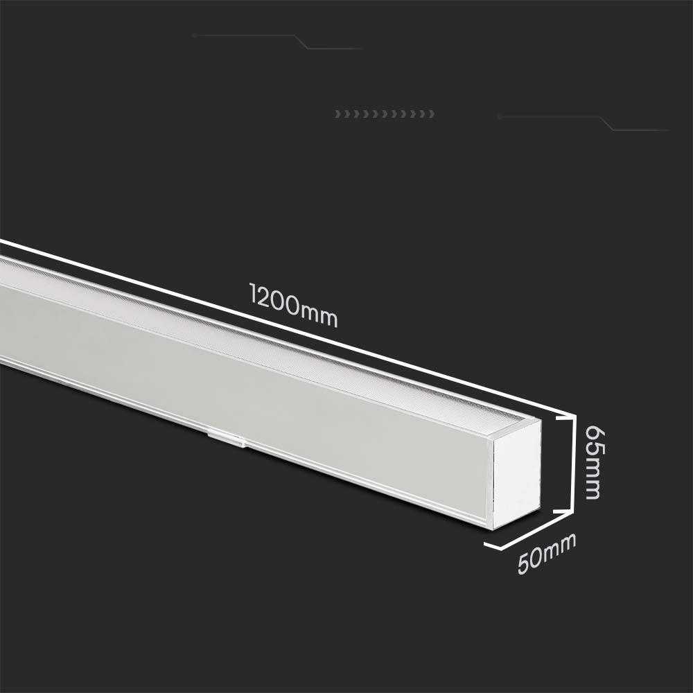 Pakabinamas šviestuvas V-tac 40W LED pakabinamas linijinis šviestuvas, baltas, 3000/4000/6400K