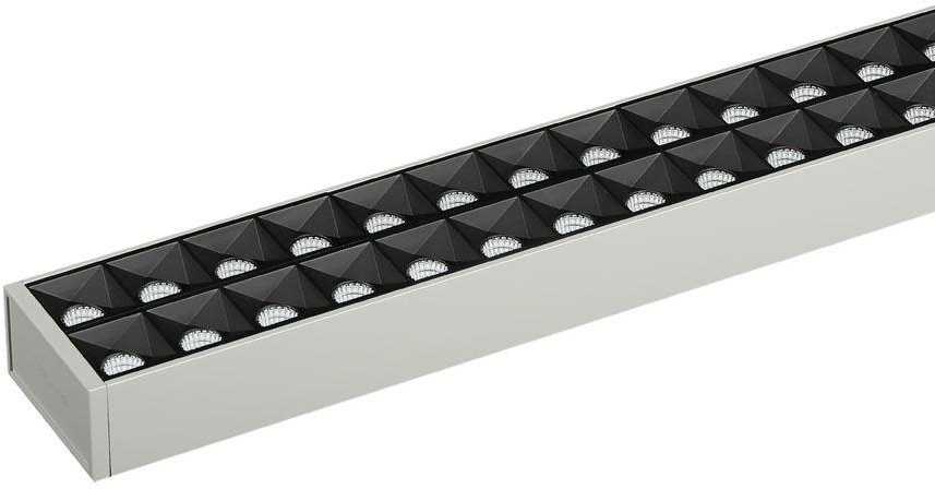 Pakabinamas šviestuvas 60W LED pakabinamas linijinis šviestuvas V-TAC, sidabrinis, dimeriuojamas, 4000K (natūraliai balta), SAMSUNG LED chip