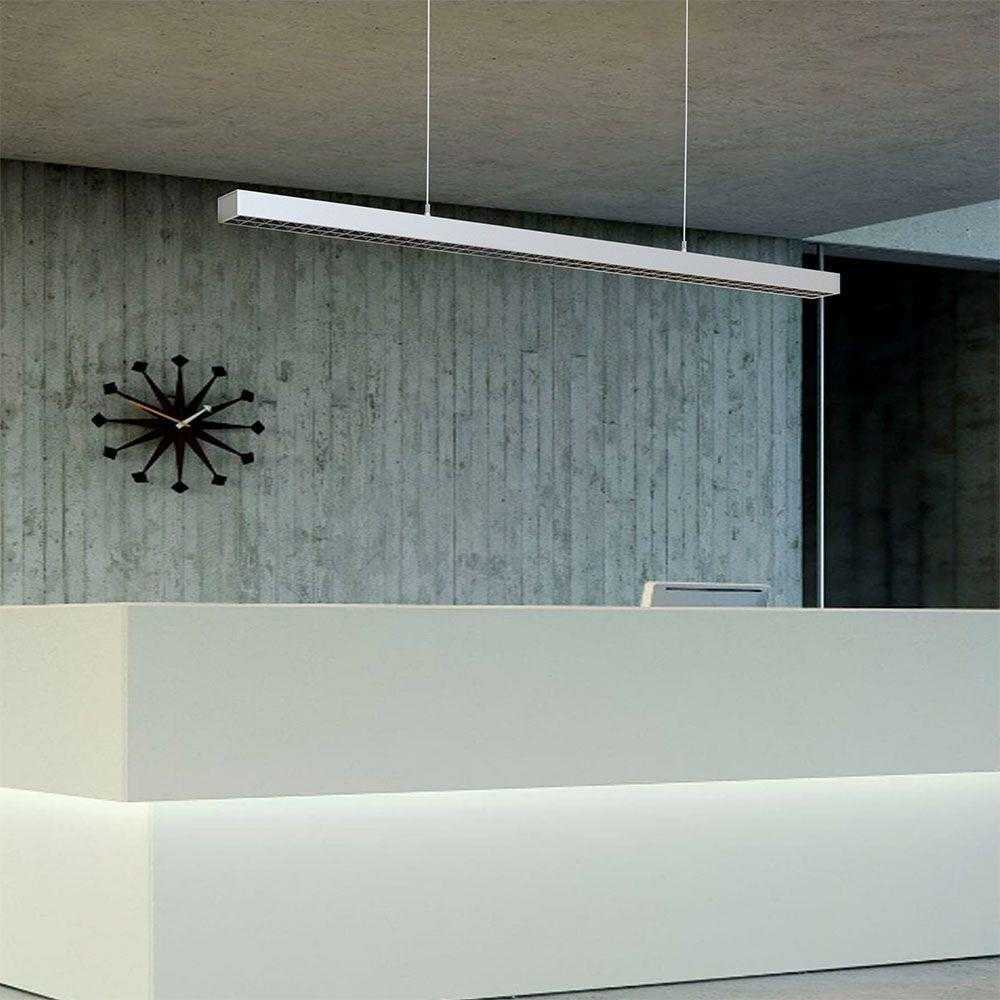 Pakabinamas šviestuvas 60W LED pakabinamas linijinis šviestuvas V-TAC, baltas, dimeriuojamas, 4000K (natūraliai balta), SAMSUNG LED chip