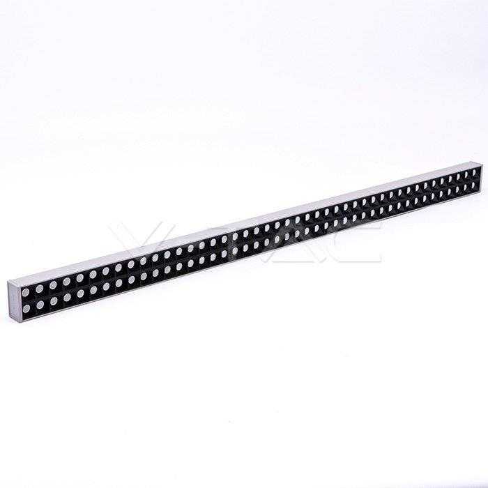 Pakabinamas šviestuvas 60W LED pakabinamas linijinis šviestuvas V-TAC, sidabrinis, dimeriuojamas, 4000K (natūraliai balta), SAMSUNG LED chip