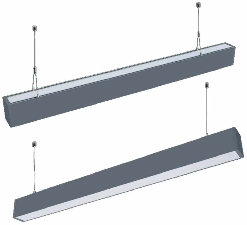 Pakabinamas šviestuvas 60W LED pakabinamas linijinis šviestuvas V-TAC, sidabrinis, 4000K (natūraliai balta), SAMSUNG LED chip