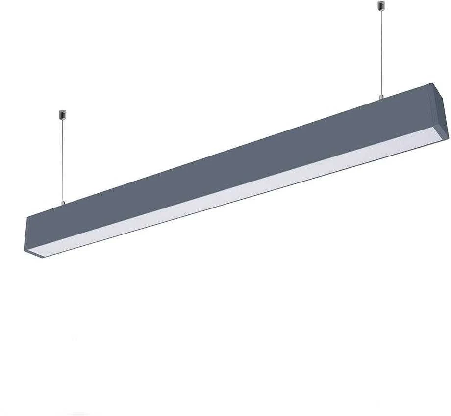 Pakabinamas šviestuvas 60W LED pakabinamas linijinis šviestuvas V-TAC, sidabrinis, 4000K (natūraliai balta), SAMSUNG LED chip
