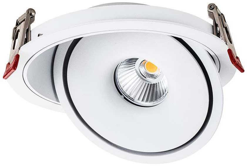 V-tac 12W LED įleidžiamas šviestuvas, baltas, 3000-6400K