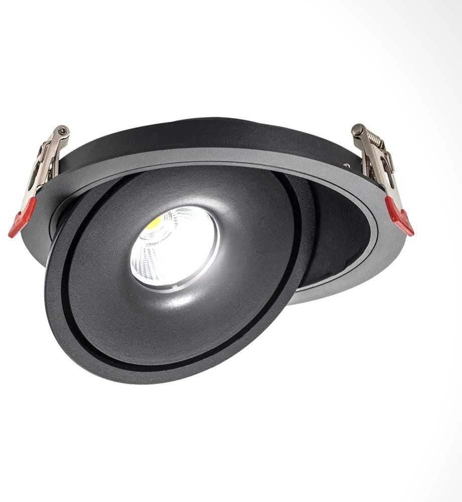 V-tac 20W LED įleidžiamas šviestuvas, juodas, 3000-6400K
