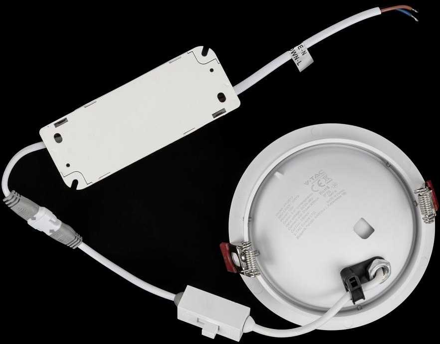 V-tac 28W LED įleidžiamas šviestuvas, baltas, 3000-6400K
