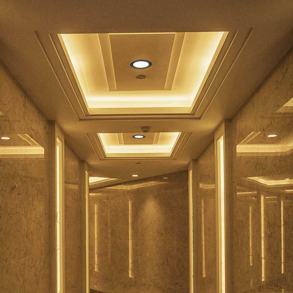 V-tac 28W LED įleidžiamas šviestuvas, juodas, 3000-6400K
