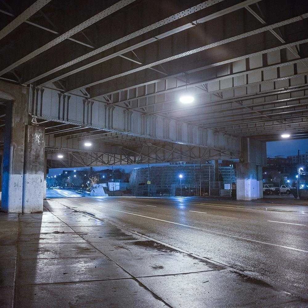200W LED UFO sandėlio šviestuvas, juodas, 6500K