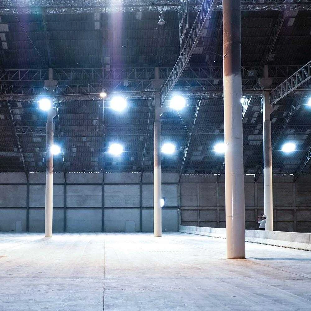 100W LED UFO sandėlio šviestuvas, juodas, 6500K
