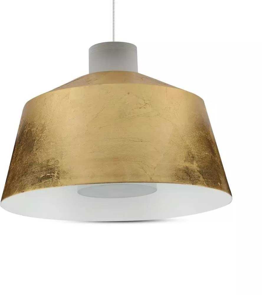 Pakabinamas šviestuvas 7W pakabinamas LED šviestuvas V-TAC, Ø250, aukso spalva, metalas / akrilas, 3000K (šiltai balta)