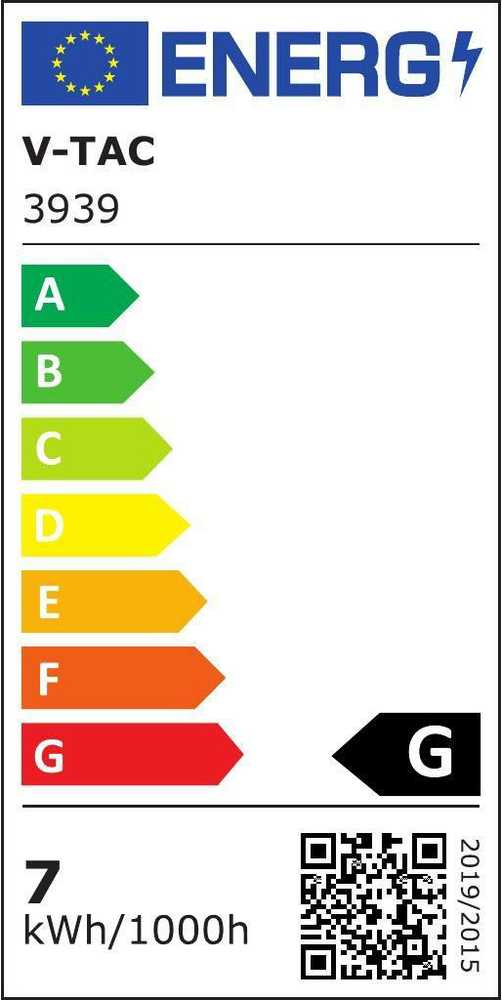 Pakabinamas šviestuvas 7W pakabinamas LED šviestuvas V-TAC, Ø340, baltas, metalas / akrilas, 3000K (šiltai balta)