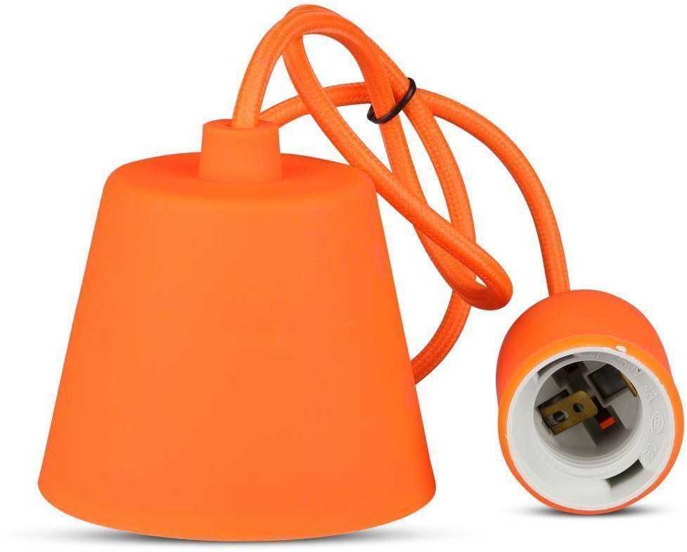 Pakabinamas šviestuvas Pakabinamas LED lemputės E27 laikiklis, oranžinis
