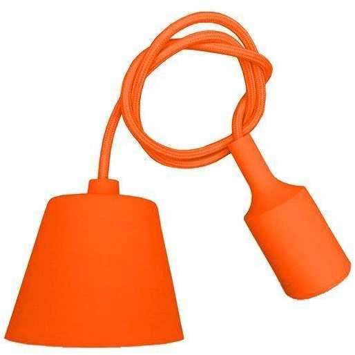 Pakabinamas šviestuvas Pakabinamas LED lemputės E27 laikiklis, oranžinis